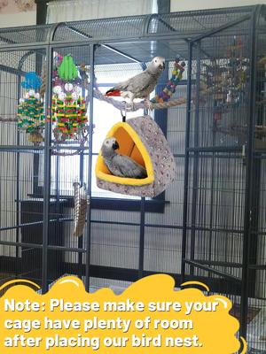 Show full view: NonoPets Triangle Plush Parrot Nest Bed slide 4 of 5