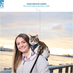 RC Pets Adventure Kitty Reflective Cat Harness & Leash, Teal, Medium: 13 to 18-in chest