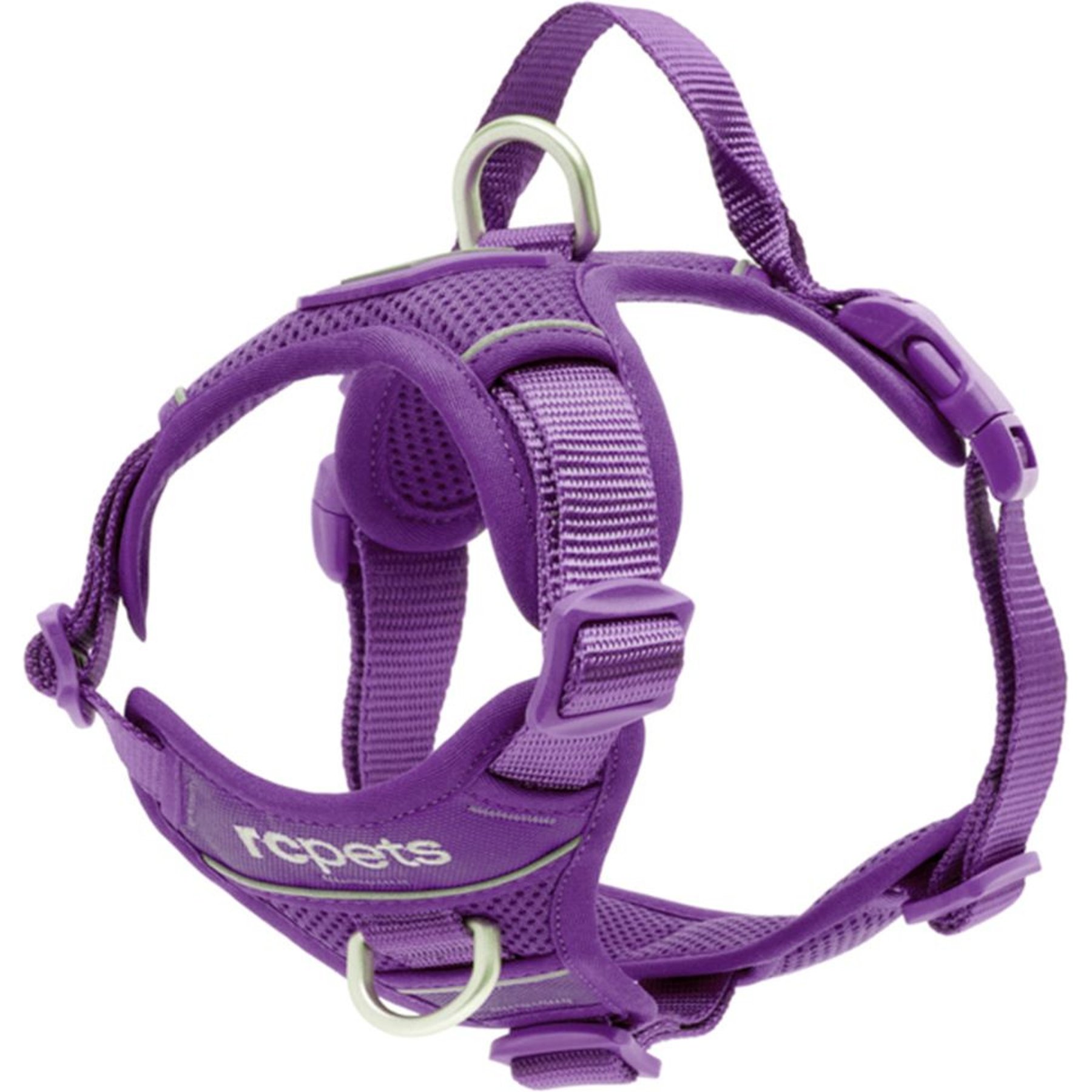 RC Pets Momentum Reflective Front & Back-Clip Dog Harness, Purple, Large: 25 to 35-in chest