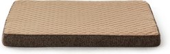 Invenho Egg Crate Foam Orthopedic Pillow Dog Bed Mat with Removable Washable Cover, Brown, Medium: 30 x 18 x 3-in slide 2 of 8