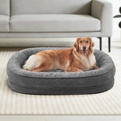 JOEJOY Orthopedic Waterproof Dog Bed with Removable Cover, Grey, X-Large