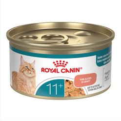 Royal Canin Feline Health Nutrition Aging 11+ Thin Slices in Gravy Senior Wet Cat Food, 3-oz can, case of 24