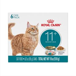 Royal Canin Feline Health Nutrition Aging 11+ Thin Slices in Gravy Senior Wet Cat Food, 3-oz can, case of 6