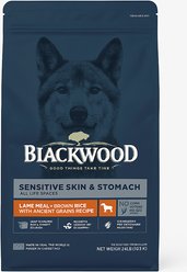 Blackwood Sensitive Skin & Stomach Adult Lamb Meal & Brown Rice with Ancient Grains Dry Dog Food, 24-lb bag