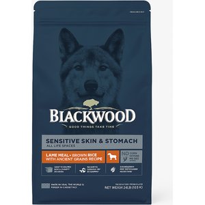 Blackwood Sensitive Skin & Stomach Adult Lamb Meal & Brown Rice with Ancient Grains Dry Dog Food, 24-lb bag