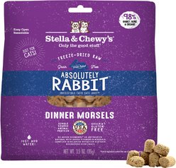 Stella & Chewy's Absolutely Rabbit Dinner Morsels Freeze-Dried Raw Cat Food, 3.5-oz bag