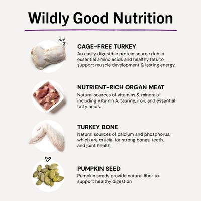 Show full view: Stella & Chewy's Tummy Ticklin' Turkey Dinner Morsels Freeze-Dried Raw Cat Food, 3.5-oz bag slide 9 of 13