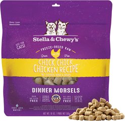 Stella & Chewy's Chick Chick Chicken Dinner Morsels Freeze-Dried Raw Cat Food, 18-oz bag