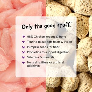 Stella & Chewy's Chick Chick Chicken Dinner Morsels Freeze-Dried Raw Cat Food, 18-oz bag