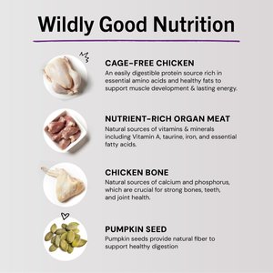 Stella & Chewy's Marie’s Magical Dinner Dust Cage Free Chicken Recipe Freeze-Dried Raw Cat Food Topper, 7-oz bag