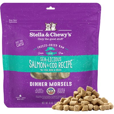 Stella & Chewy's Stella & Chewy's Sea-licious Salmon & Cod Freeze-Dried Cat Food, 9-oz