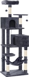 FEANDREA Plush Cat Tree & Condo, 75-in, Smoky Gray