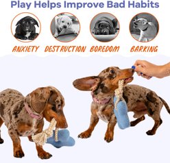 Awoo Comet's Tail Ropes Tug Dog Toy, Blue slide 2 of 7