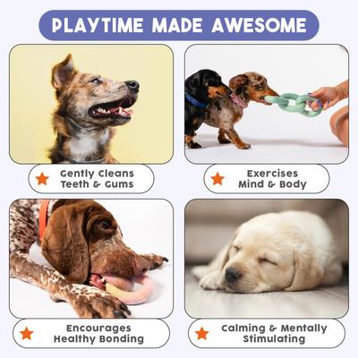 Show full view: Awoo Link Felt Dog Tug Toy, Oat, Large slide 4 of 7