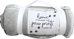 Pavilion Pawprints Home Sherpa & Royal Plush Blanket, Grey/White, 50 x 60-in slide 2 of 3