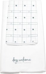 Pavilion Dogs Hand Towel Set, Grey/White