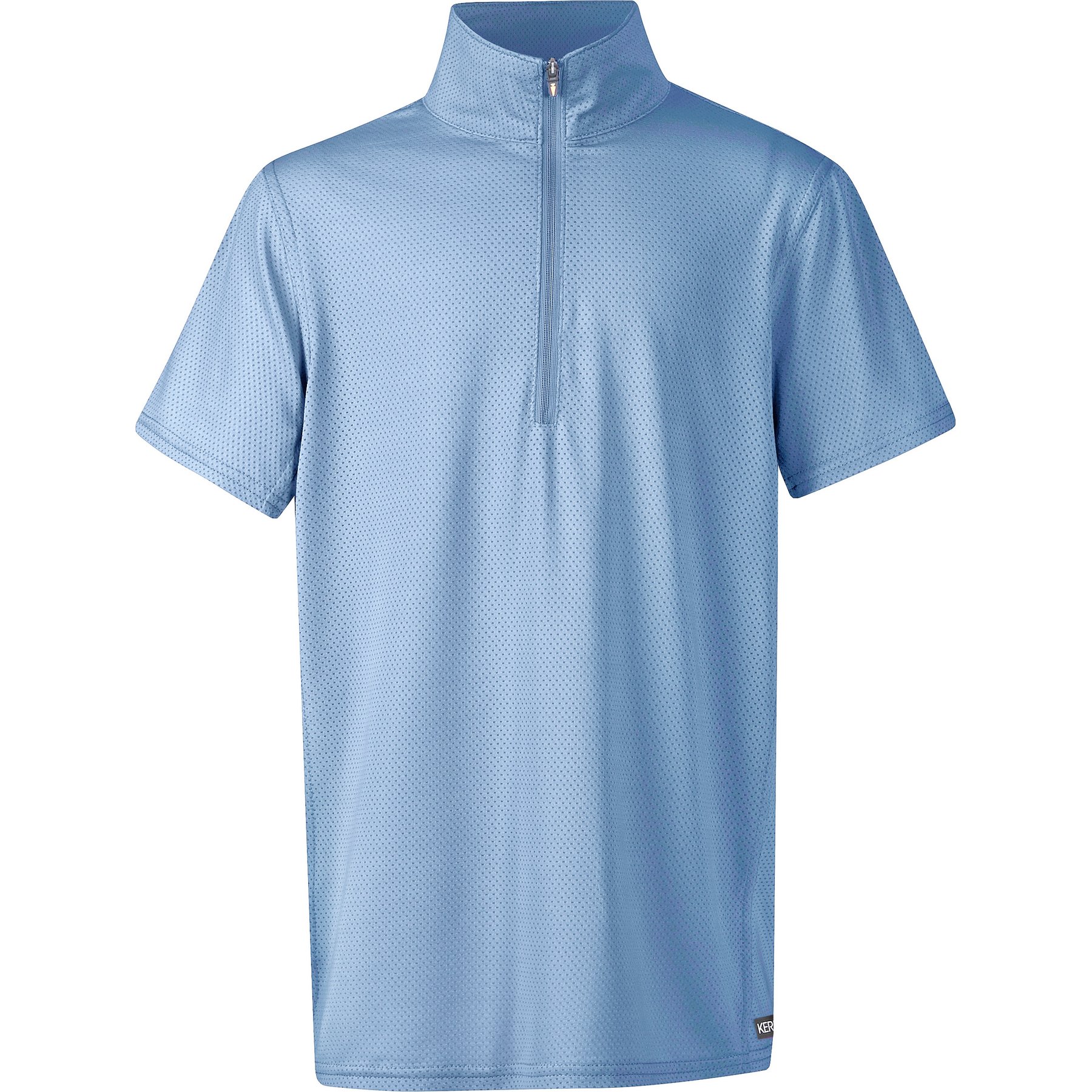 Kerrits Kids Ice Fil Lite Short Sleeve Horse Riding Shirt, Carolina Blue, X-Small