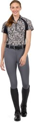 Kerrits Equibreeze Ice Fil Short Sleeve Riding Shirt, Soft White Posh Paisley, XXX-Large slide 2 of 9