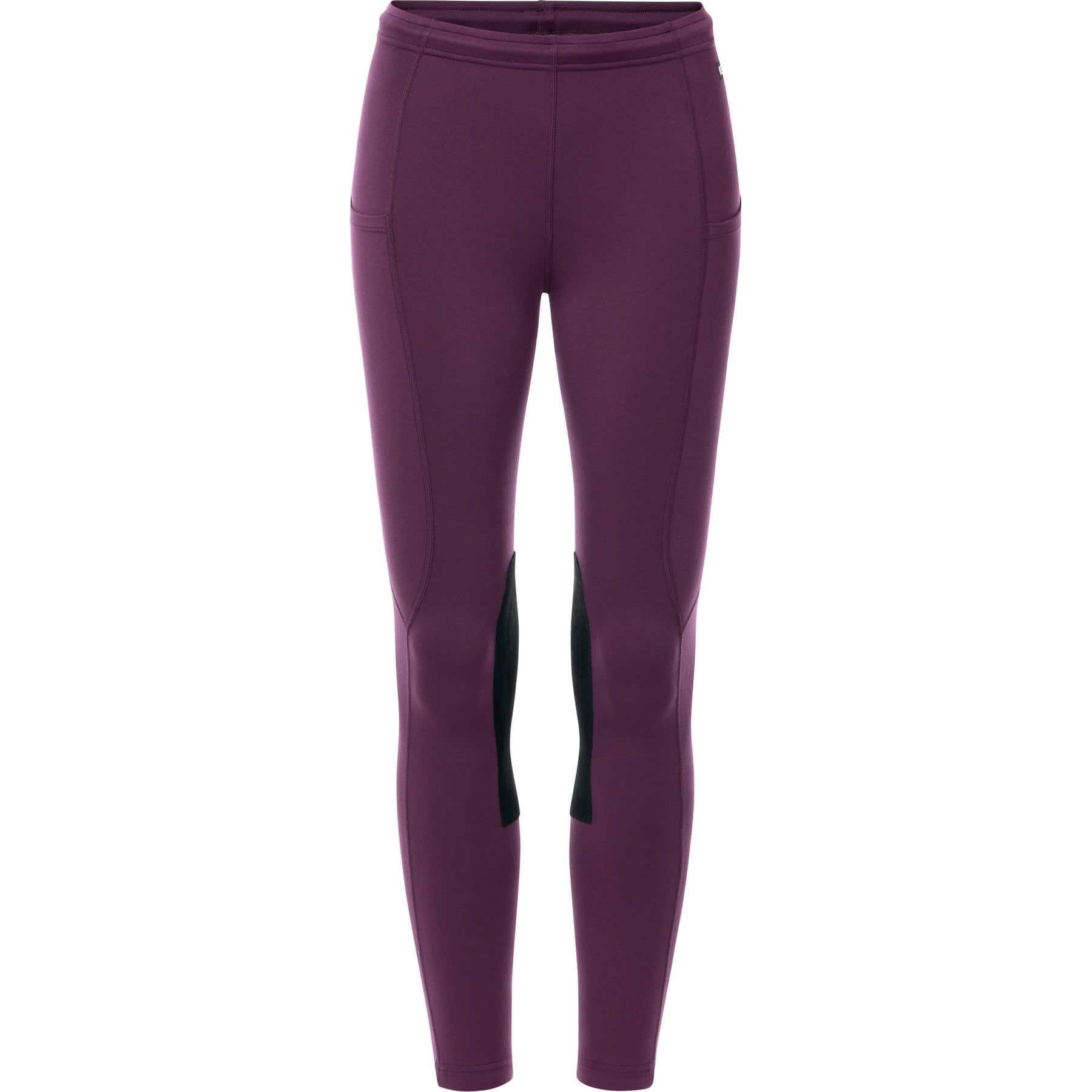 Kerrits Kids Performance Knee Patch Pocket Horse Riding Tight, Velvet Plum, Small