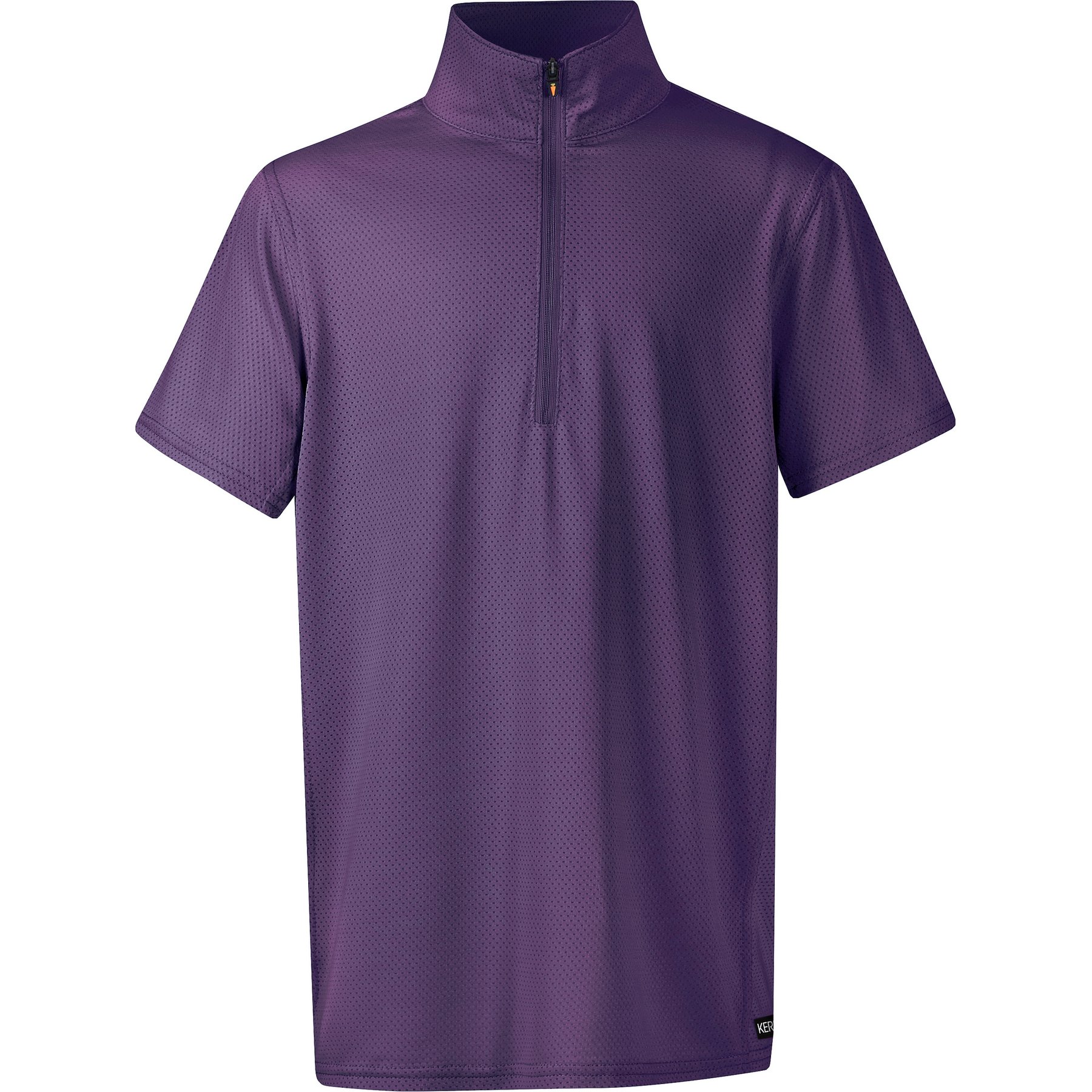 Kerrits Kids Ice Fil Lite Short Sleeve Horse Riding Shirt, Purple, X-Small