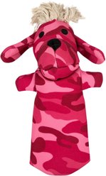 Pata Pal Pinky Tough Stuffing-Free Dog Chew Toy, Pink, 9-in