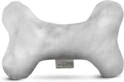 Pata Pal Boney Tough Squeaky Dog Chew Toy, Gray, 6-in