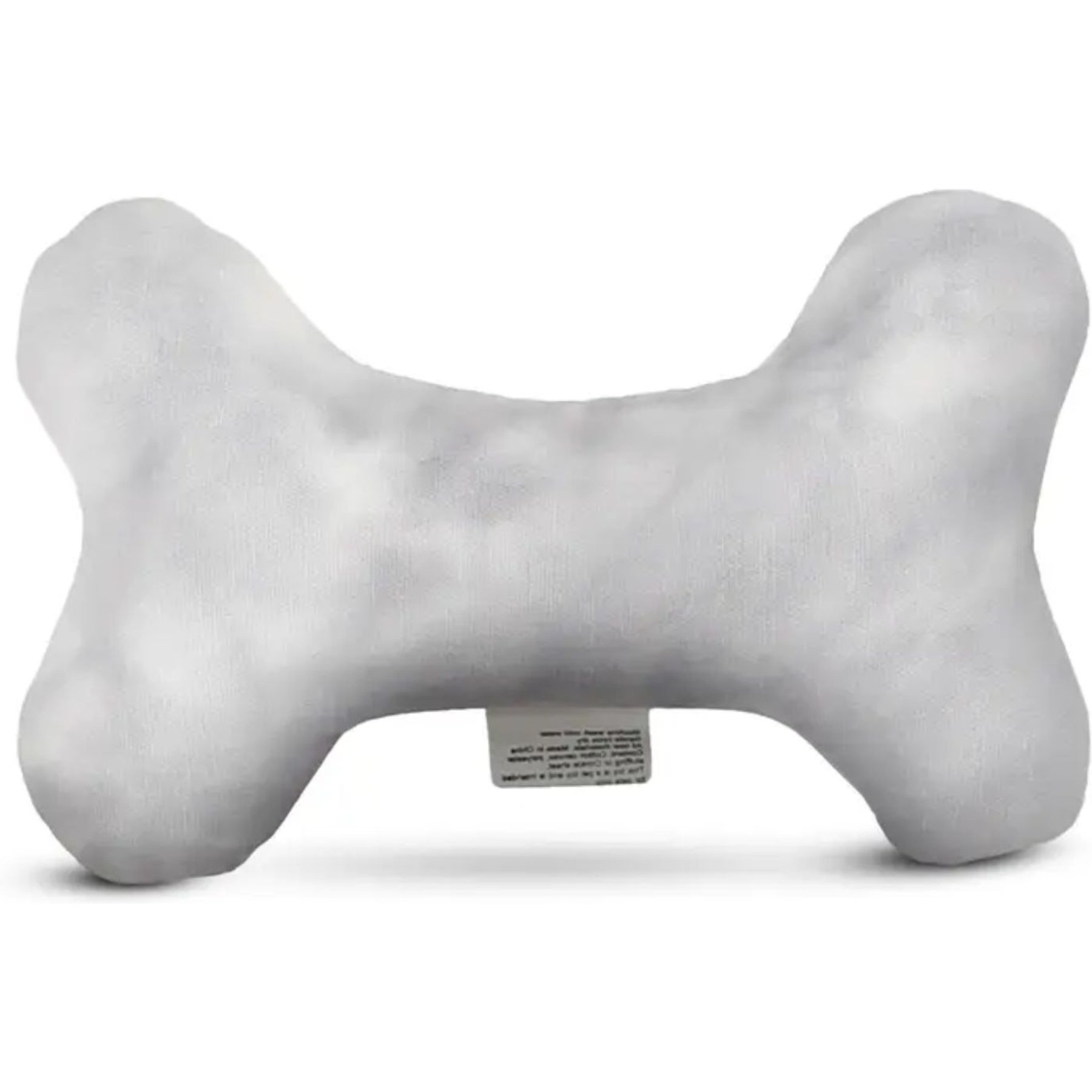 Pata Pal Boney Tough Squeaky Dog Chew Toy, Gray, 6-in