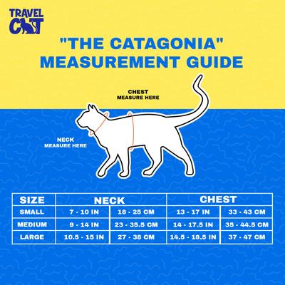 Show full view: Travel Cat The Catagonia Cat Puffer Jacket Harness, Small: 7 to 10-in neck, 13 to 17-in chest slide 9 of 9