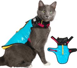Travel Cat The Catagonia Cat Puffer Jacket Harness, Small: 7 to 10-in neck, 13 to 17-in chest