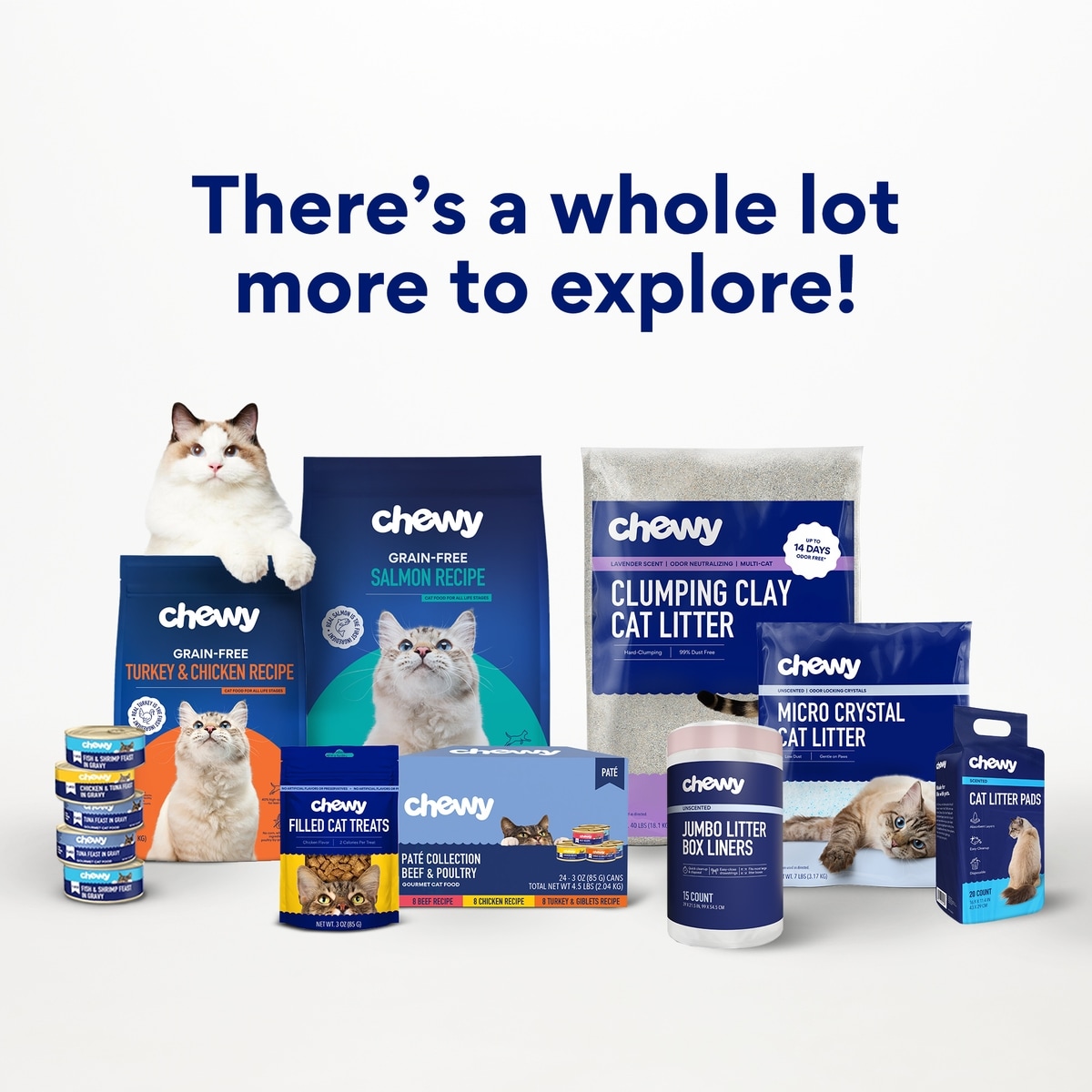 Chewe CHEWY MADE Flaked Variety Pack Canned Wet Food, 3-oz can, bundle of 24 ...