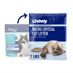 Chewy Made Micro Crystal Unscented Non-Clumping Cat Litter (FORMERLY FRISCO), 7-lb bag