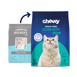 Chewy Made Salmon Recipe Grain-Free Dry Cat Food (FORMERLY AMERICAN JOURNEY), 12-lb bag
