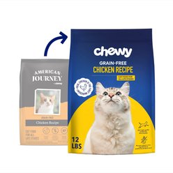 Chewy Made Chicken Recipe Grain-Free Dry Cat Food (FORMERLY AMERICAN JOURNEY), 12-lb bag