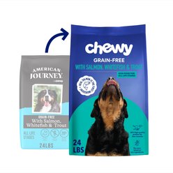 Chewy Made Complete Nutrition High Protein Grain-Free with Salmon, Whitefish & Trout Dry Dog Food (FORMERLY AMERICAN JOURNEY), 24-lb bag