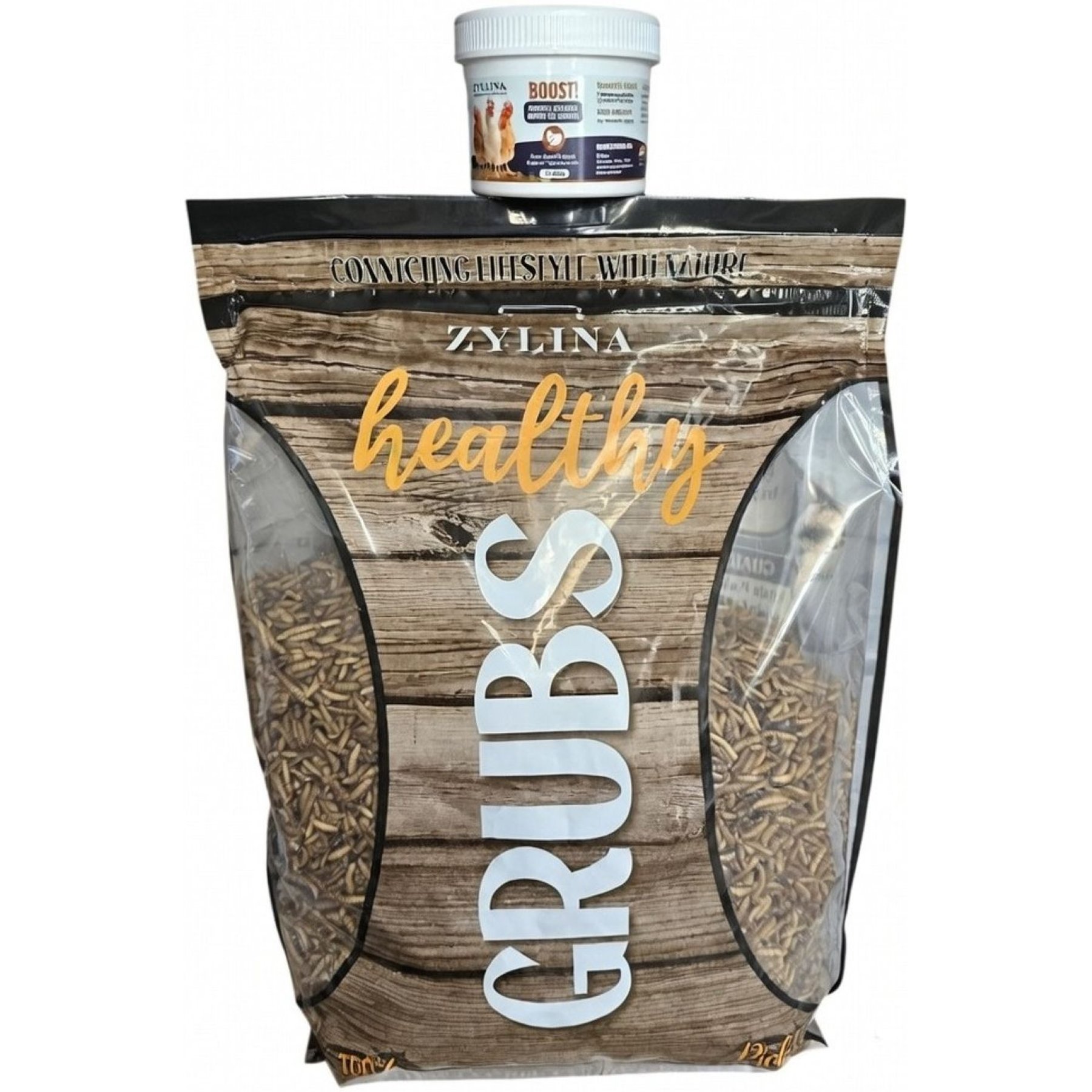 Zylina Healthy Grubs Chicken Supplement with Probiotic Additive, 5-lb bag, 1 count
