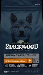 Blackwood Sensitive Skin & Stomach Adult Lamb Meal & Brown Rice with Ancient Grains Dry Dog Food, 24-lb bag
