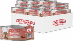 Beefeaters Salmon Pate Wet Cat Food, 3-oz can, case of 24