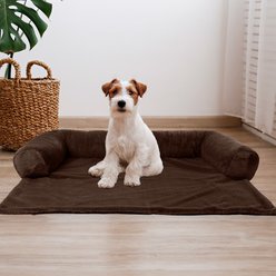 Pet Adobe PETMAKER Dog Bed Furniture Cover, Brown, 36-in slide 2 of 6
