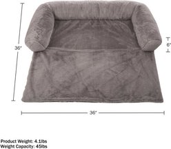 Pet Adobe PETMAKER Dog Bed Furniture Cover, Grey, 36-in slide 2 of 6