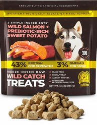 Pup Choice Wild Catch Freeze-Dried Salmon & Sweet Potato for Training & Meal Topping Dog Treats, 5.5-oz bag, 300 count