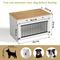 Show in main carousel: Xbrigh Wooden Side Table Style Indoor Kennel Dog crate with Drawers, White, Large: 40-in slide 8 of 9