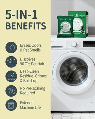 Show full view: Seedshub Pet Hair Dissoving Washing Machine Cleaner, 6 count slide 2 of 9