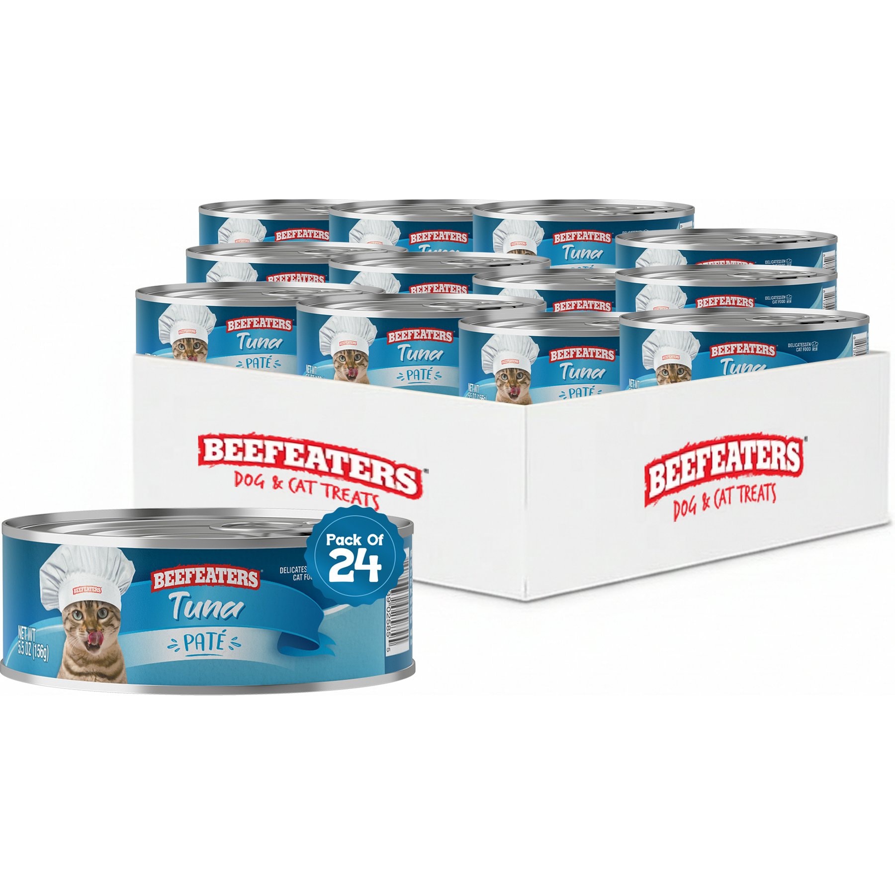 Beefeaters Tuna Pate Wet Cat Food, 5.5-oz can, case of 24