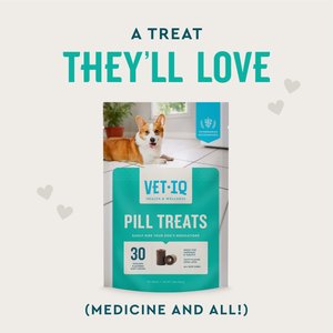 VetIQ Pill Treats Advanced Formula Soft Chews Chicken Flavored Dog Treats, 30 count