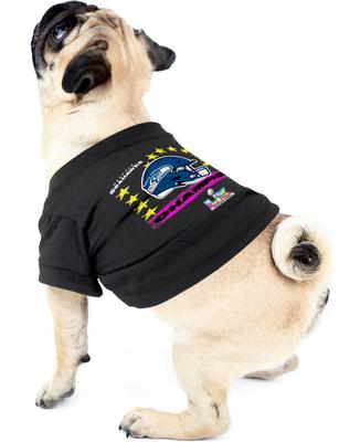Show full view: Littlearth NFL 2026 Super Bowl LX Champions Dog T-Shirt, Seattle Seahawks, Small slide 3 of 3