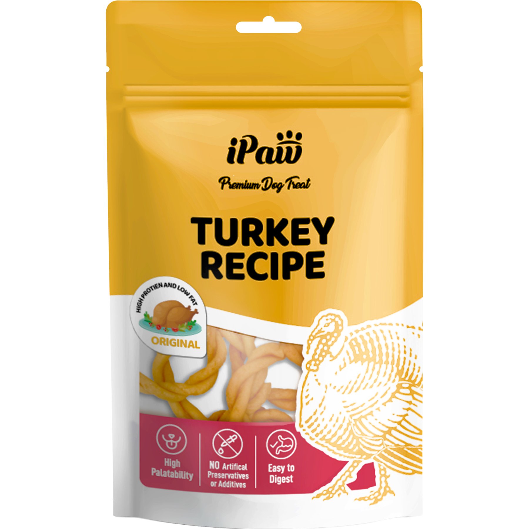 iPaw Turkey Meat Rings Gluten-Free Adult Soft & Chew Dog Treats, 3.88-oz bag