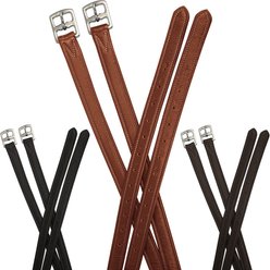 Paris Tack Super Soft Triple Layer 1-in Wide English Stirrup Leathers, Chestnut, 54-in