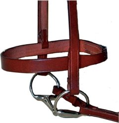Paris Tack Classic Flat Leather English Hunt Horse Bridle with Laced Reins, Chestnut, Warmblood slide 2 of 6