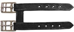 Paris Tack Horse Web Reins with Buckles for English Bridles, Black, Full Horse