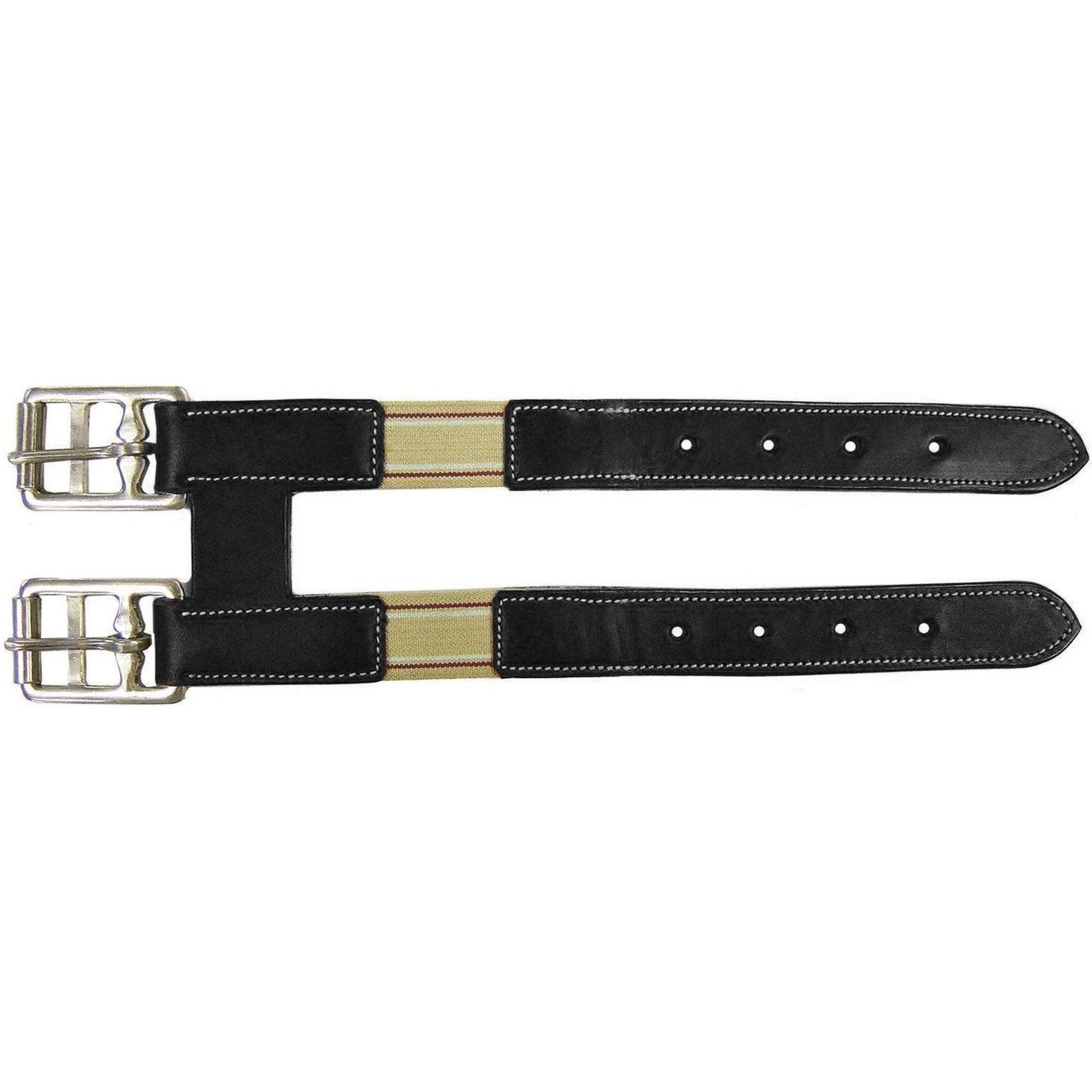 Paris Tack Flat Web Reins with Hooks for English Bridle, Black, Full Horse